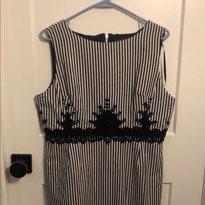 The Limited Navy and White Striped Dress